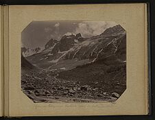 Glaciers Thajwass [Thajiwas] Nullah dans la vallée du Sind