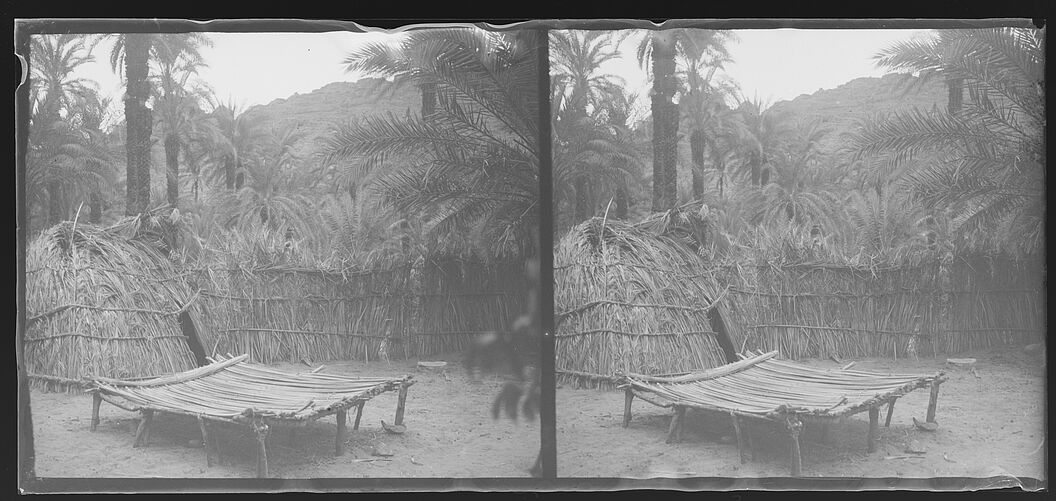 Tassili des Ajjers, Tara, lit fait avec des djerids de palmiers à Djanet