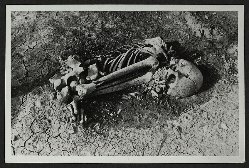 Sogamoso, die Chibcha Indianer begruben ihre Toten in geogener Stellung, bald liegend, bald sitzend