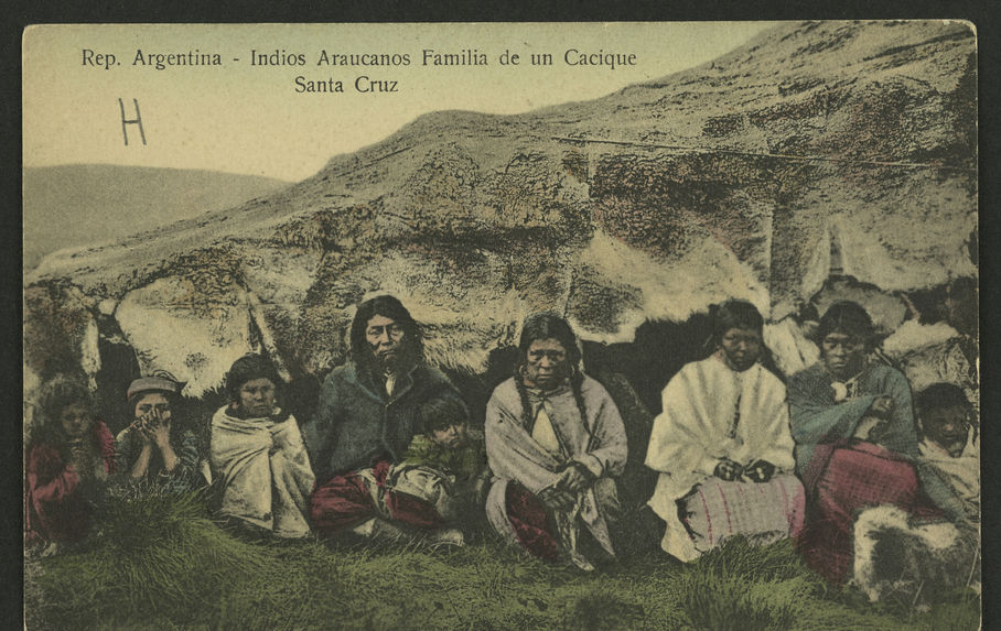 Rep. Argentina. Indios Araucanos. Familia de un Cacique. Santa Cruz