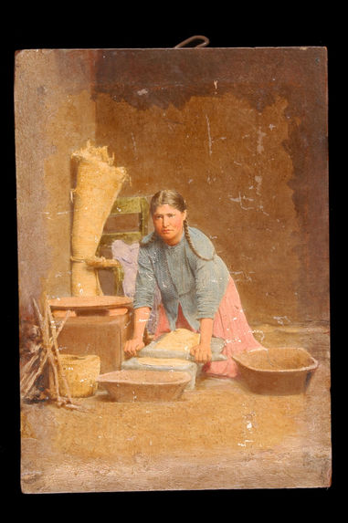 Molendera, femme fabriquant des tortillas