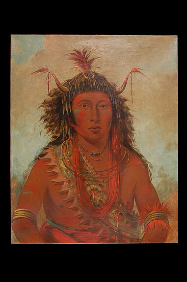 Portrait de Say-say-Gon (Orage de grêle), chef de guerre des Ojibwa