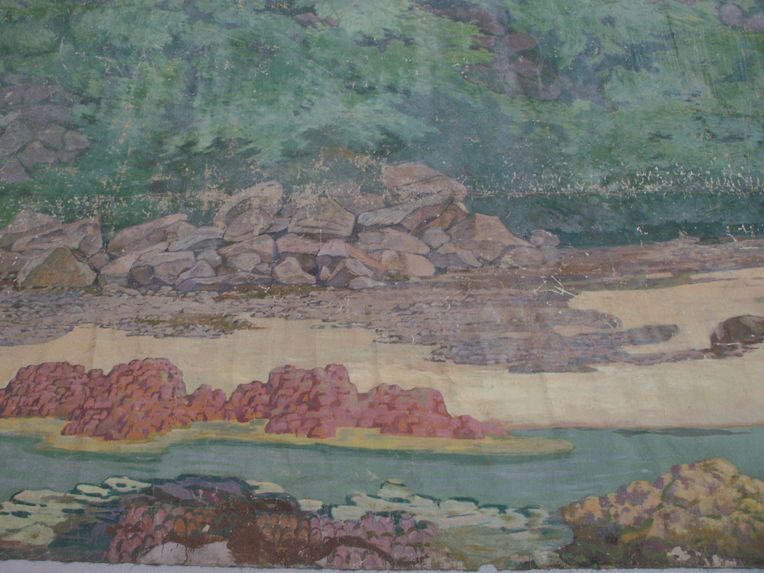 Diorama : Rivière et rochers I