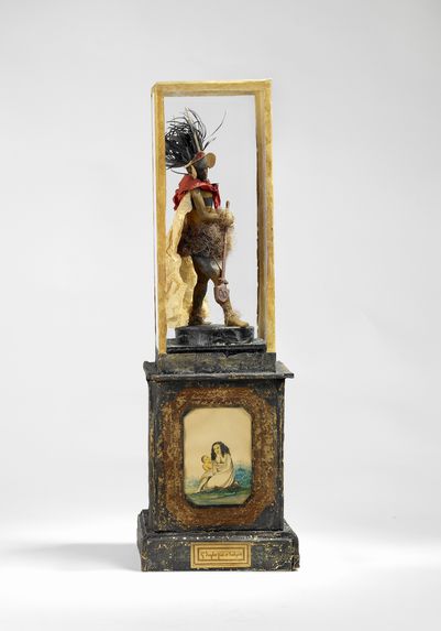 Statuette de guerrier marquisien