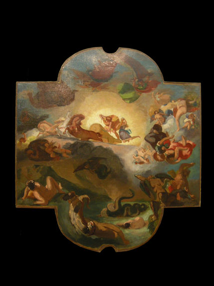 Le triomphe d'Apollon d'après Delacroix