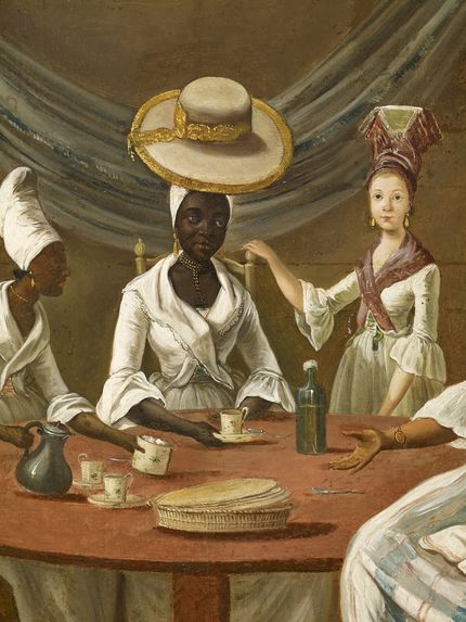 Femmes martiniquaises dans un intérieur