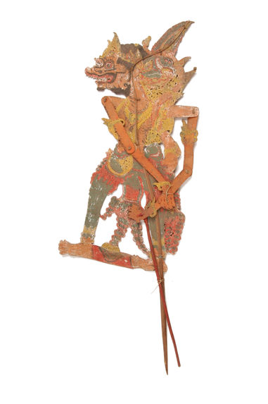 Figure de wayang kulit : Patih Gunung Malaya dari prabu Rama
