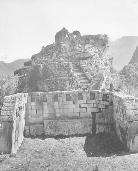 Machu- Pichu. Reste du temple.