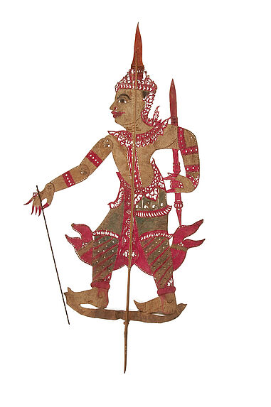 Figurine de théâtre d'ombres : prince Thao Phromathat