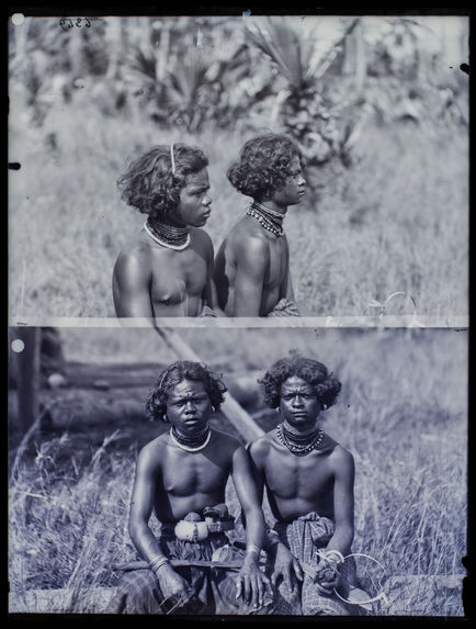 Deux hommes de Wolo, face et profil