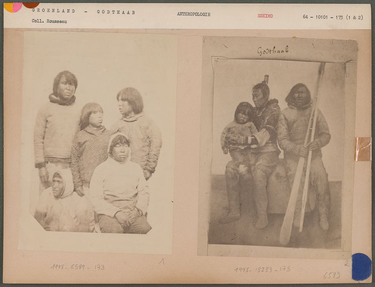 Groupes d'Eskimos, du district de Godthaab