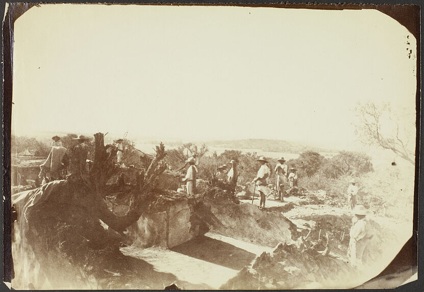 Tula. Vue des travaux de fouilles de la 1ère maison toltèque