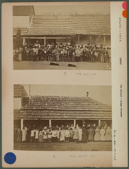 Groupe d'enfants de la mission Ste Marie- Kansas