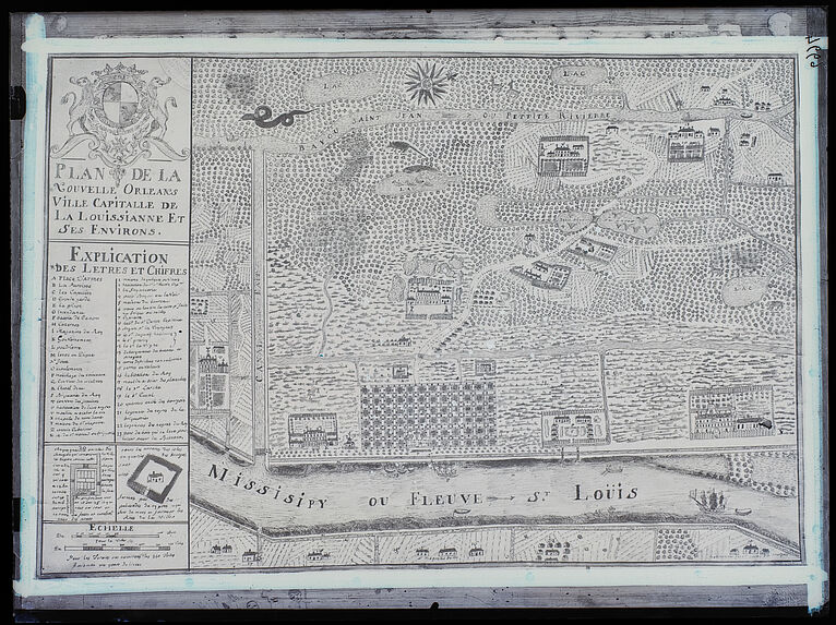 Plan de la Nouvelle Orléans, ville capitale de la Louisiane