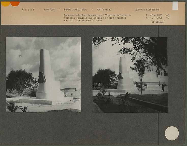 Monument élevé en honneur de &quot;l'Amphitrite&quot