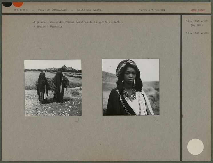 Drapé des femmes berbères de la vallée du Dadès