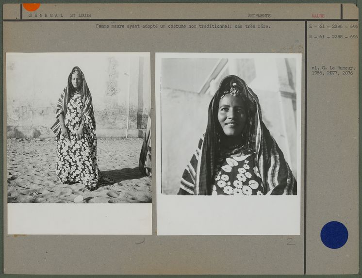Femme maure ayant adopté un costume non traditionnel