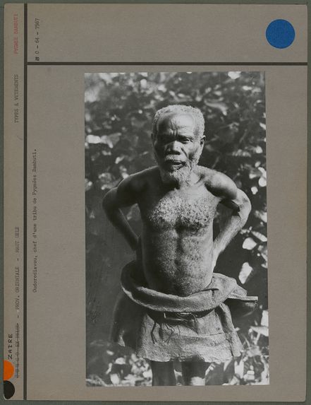 Oudorodiavou, chef d'une tribu de Pygmées Bambuti