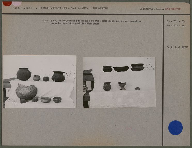 Céramiques trouvées lors des fouilles Hernandez