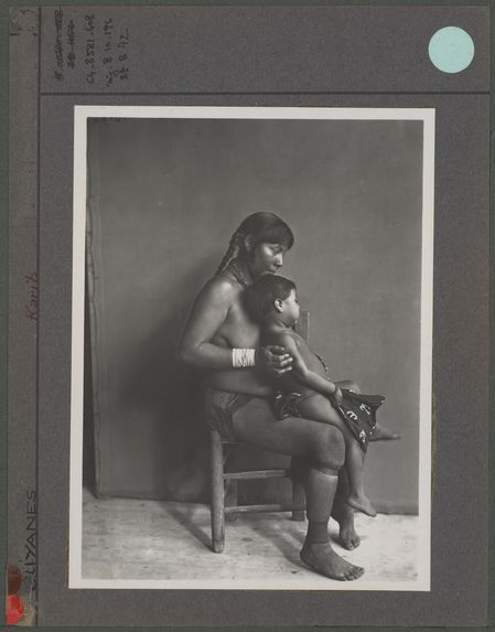 Femme Caraïbe et son enfant [Portraits de Tahkouhmy et de son enfant Tonsa]