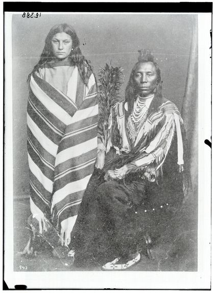 943. Vieil indien Crow et sa femme