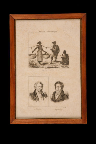 Planche gravée avec esclaves, Lethière et Campenon