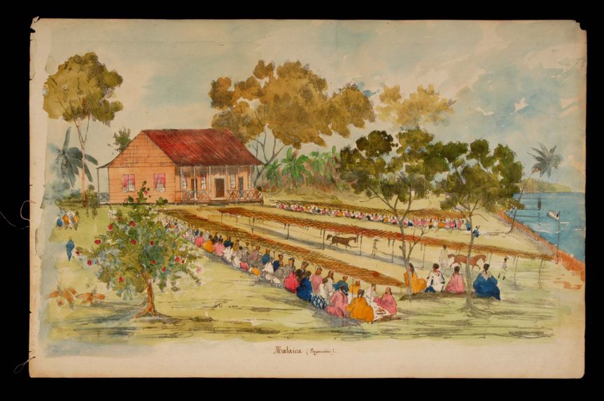 Promenade militaire autour de Papeete, 1861. Mataica