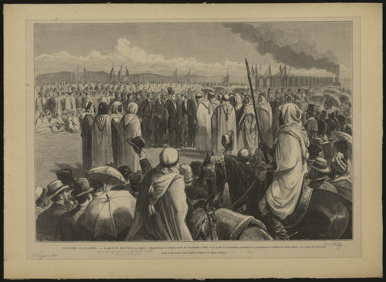 Voyage de M. Albert Grévy en Algérie. Inauguration du chemin de fer de Constantine à Sétif