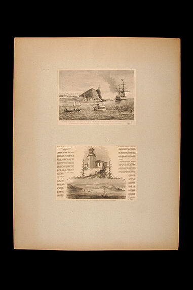 Vue du cap et du phare Saint-Jacques - Premier phare construit sur la côte de Cochinchine