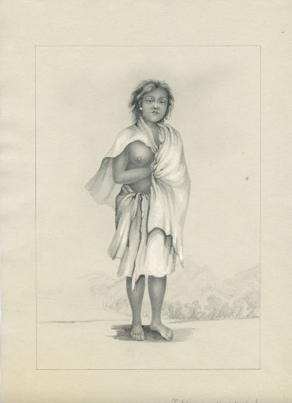 Tahiea, jeune fille de Nuku-Hiva