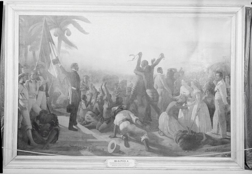 Sans titre [&quot;L'Abolition de l'esclavage dans les colonies françaises en 1848&quot; par François-Auguste Biard]