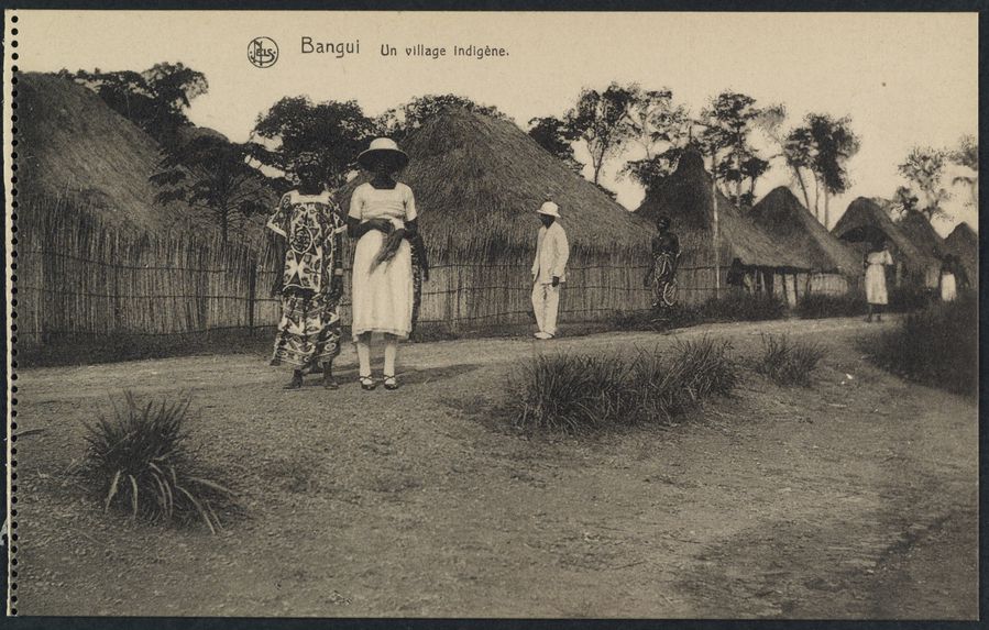 Bangui, un village indigène