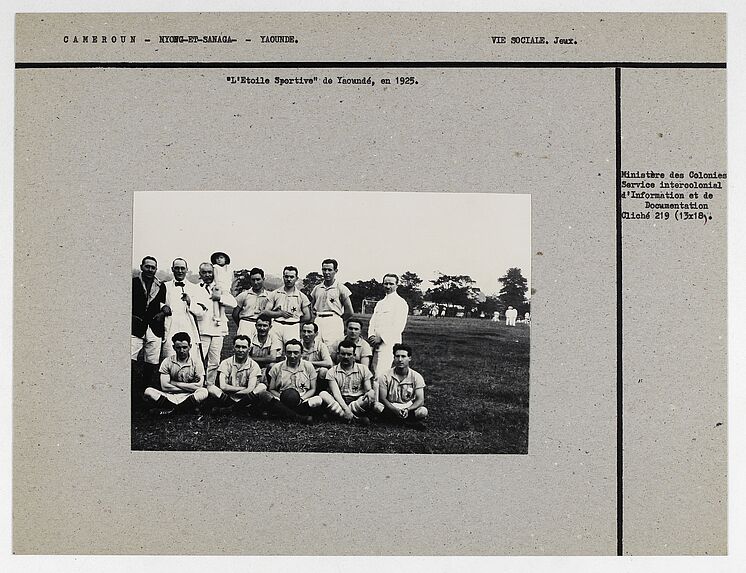 &quot;L'Etoile Sportive&quot; de Yaoundé, en 1925