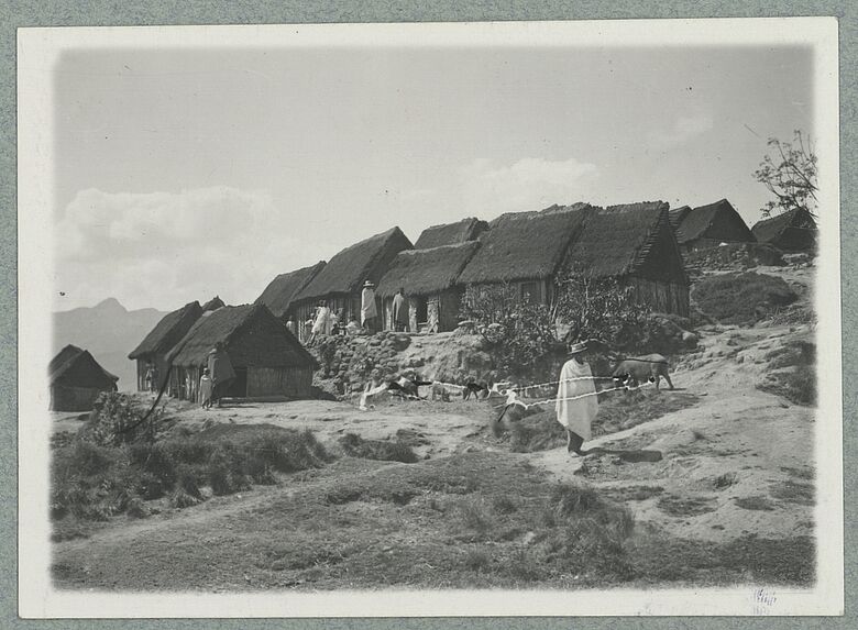 Province de Fianarantsoa. Vieux village Betsileo