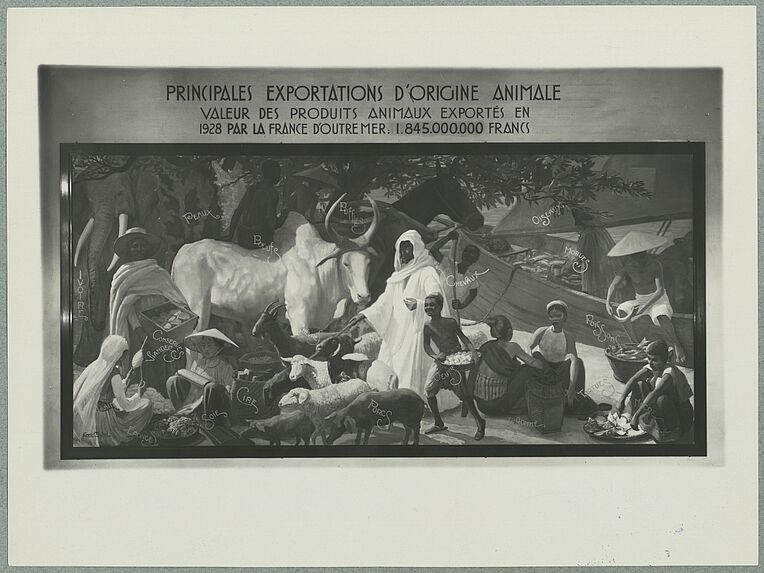 Sans titre [reproduction d'un tableau : &quot;Principales exportations d'origine animale&quot;]