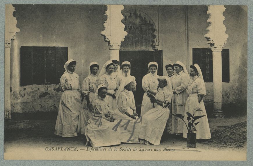 Casablanca.- Infirmières de la Société de Secours aux Blessés