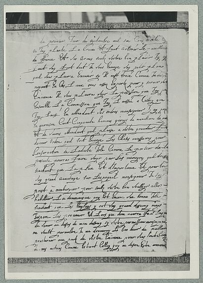 Lettres du Sieur d'Esnambuc au Cardinal de Richelieu ; prise de possession de la Martinique