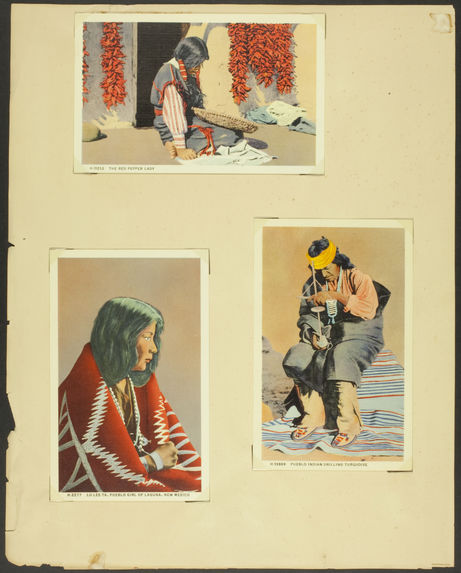 Cartes postales montrant l'artisanat au Nouveau-Mexique