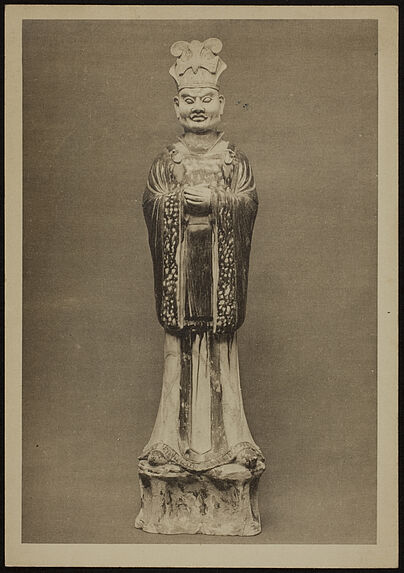 Chinese earthenware figure of a minister