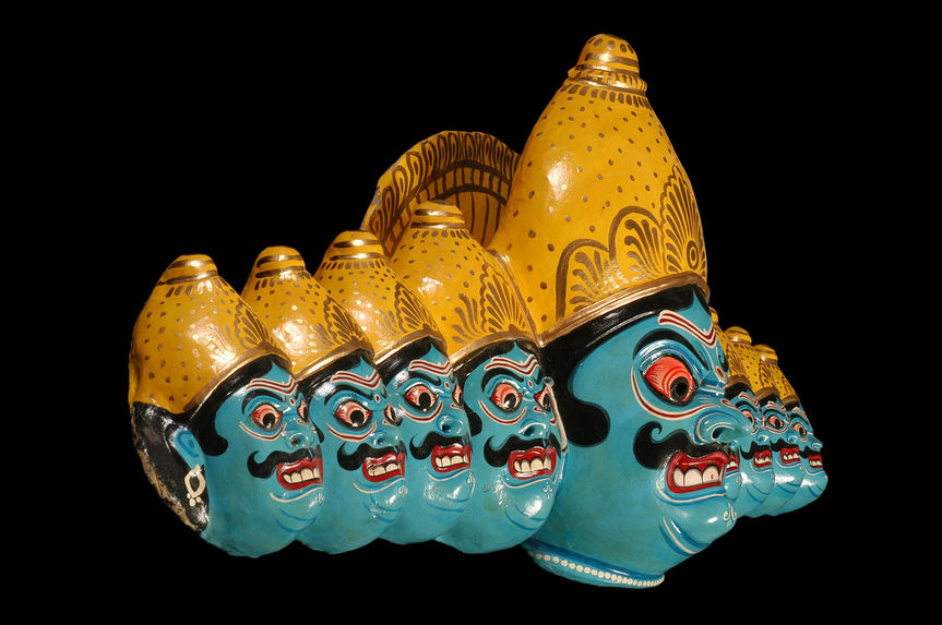 Masque de danse Chhau: Ravana