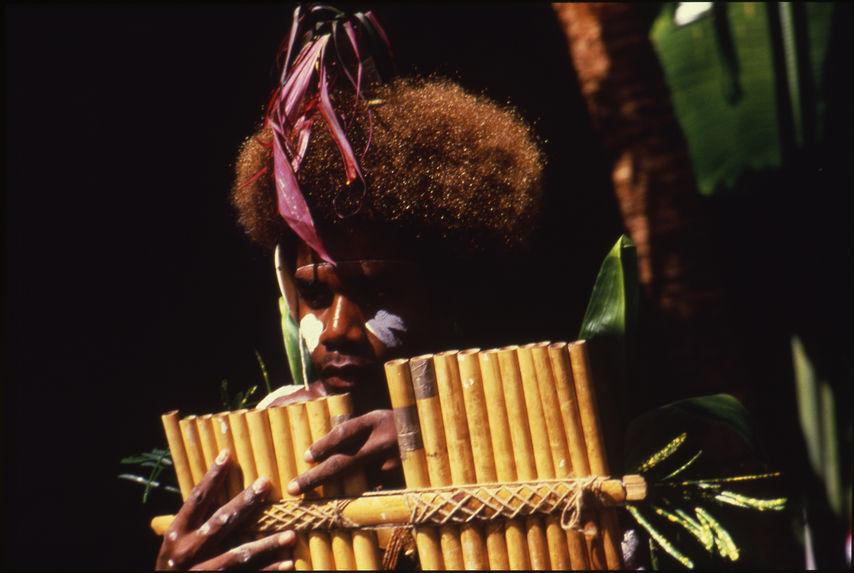 Musicien de l'île de Malaita