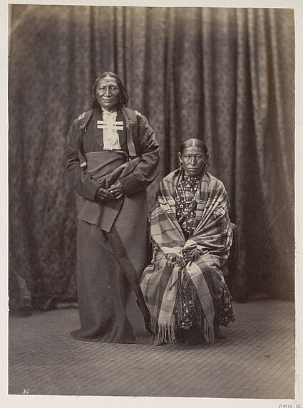 Stone Calf and Wife. Southern Cheyenne