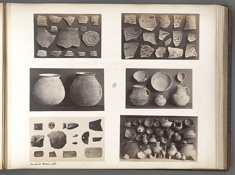 Ancient Pottery from the Ruins in Colorado, New Mexico, Utah, and Arizona