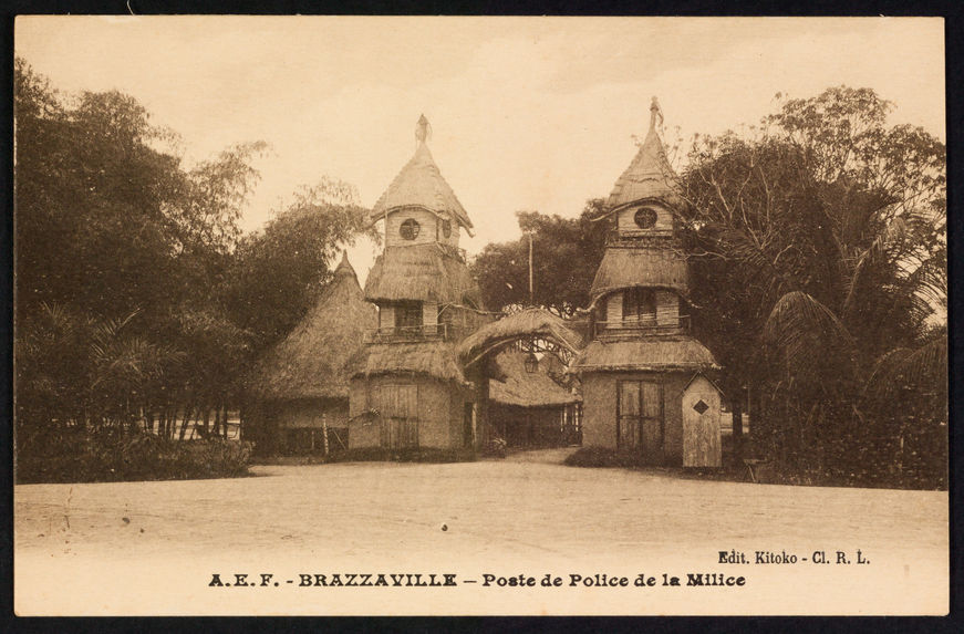 A.E.F. - Brazzaville - Poste de police de la milice