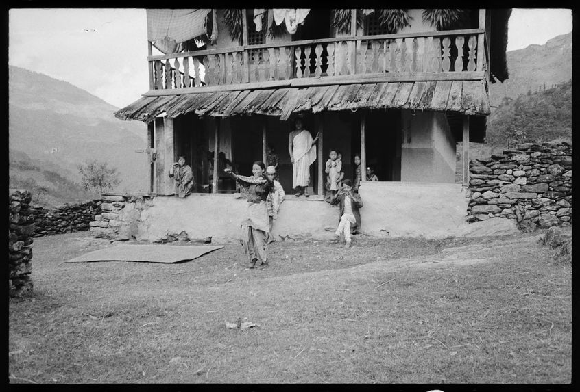 Terrasse d'une maison limbu