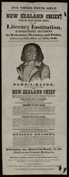 "For Three Nights Only. The New Zealand Chief Pahe-a-Range"