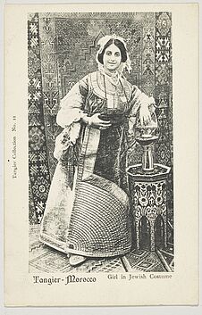 Tangier Morocco. Girl in Jewish Costume
