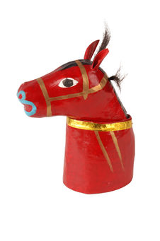Figurine représentant une tête de cheval