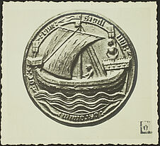 Rye. XVe siècle [sceau ou monnaie représentant un voilier]