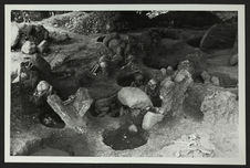 Sogamoso, rangée de tombes, fouilles de Silva Celis